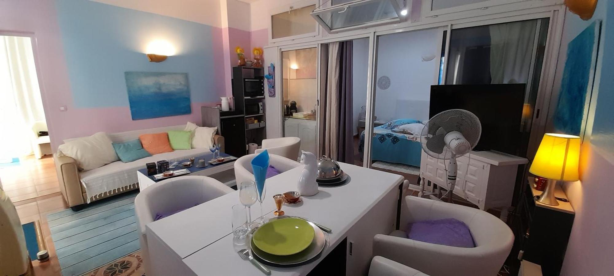 Nice Beau 2 Pieces Atypique-Original 200 M Mer, Promenade Des Anglais, Negresco Exterior foto